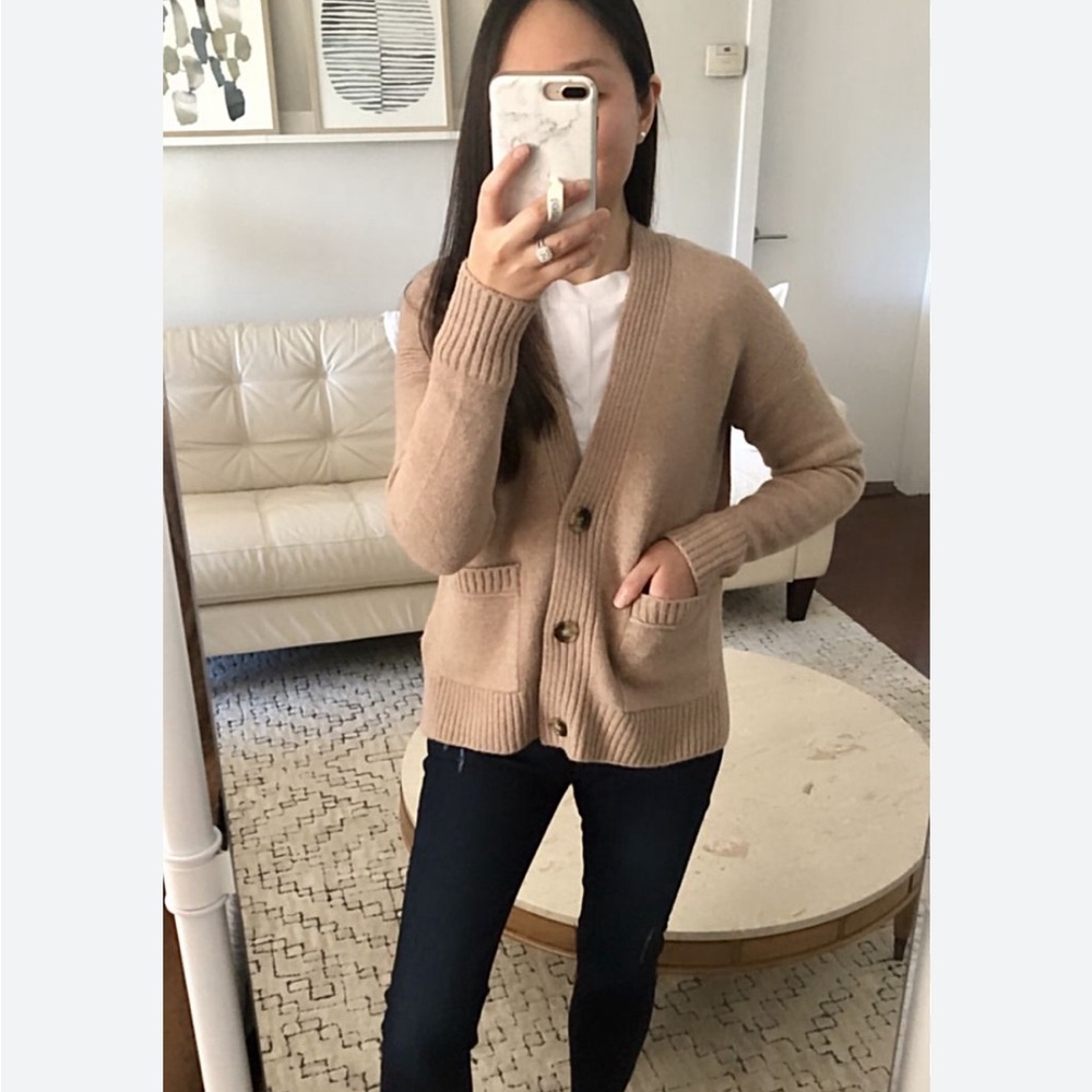 J. Crew camel Cardigan